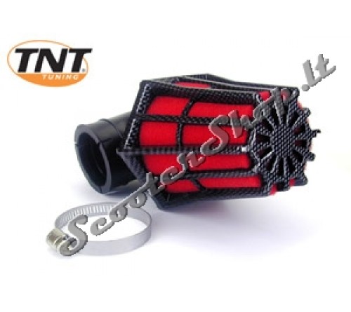 TNT sportinis oro filtras Carbon/raudonas 90"